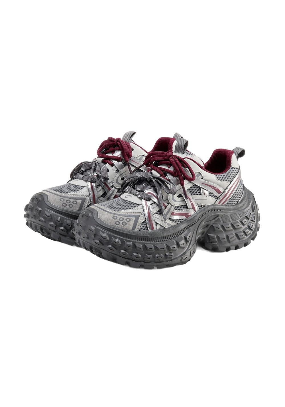 C.BANNER丨Silver Chunky Dad Sneakers for Women - PSYLOS 1, C.BANNER丨Silver Chunky Dad Sneakers for Women, Chunky Sneakers, C.BANNER, PSYLOS 1